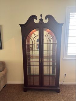 Jasper Cabinet Solid Wood Curio $450 obo