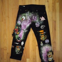 Hand Painted And Designed By Me Levi 501s