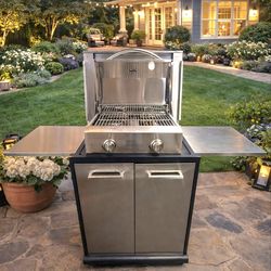 New in Box Grill Oven The Gas Propane Stainless Stee 2 Burner l