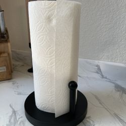 Matte Black Paper Towel Holder