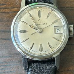 Eterna-Matic 1963 Women's 22mm Automatic Watch Stainless Steel with Date, Swiss Made