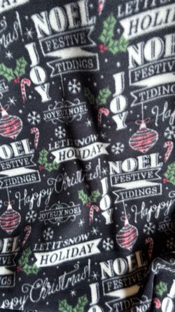Christmas Fleece Fabric Sold by the Yard 36”x60” New