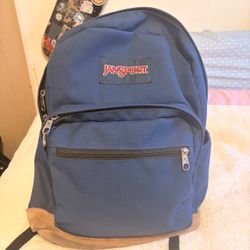 JanSport Navy Blue Backpack