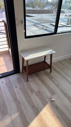 West elm marble side table