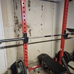 🏋️‍♂️ CAP Power Rack with Adjustable Bench + Olympic Bar & Plates