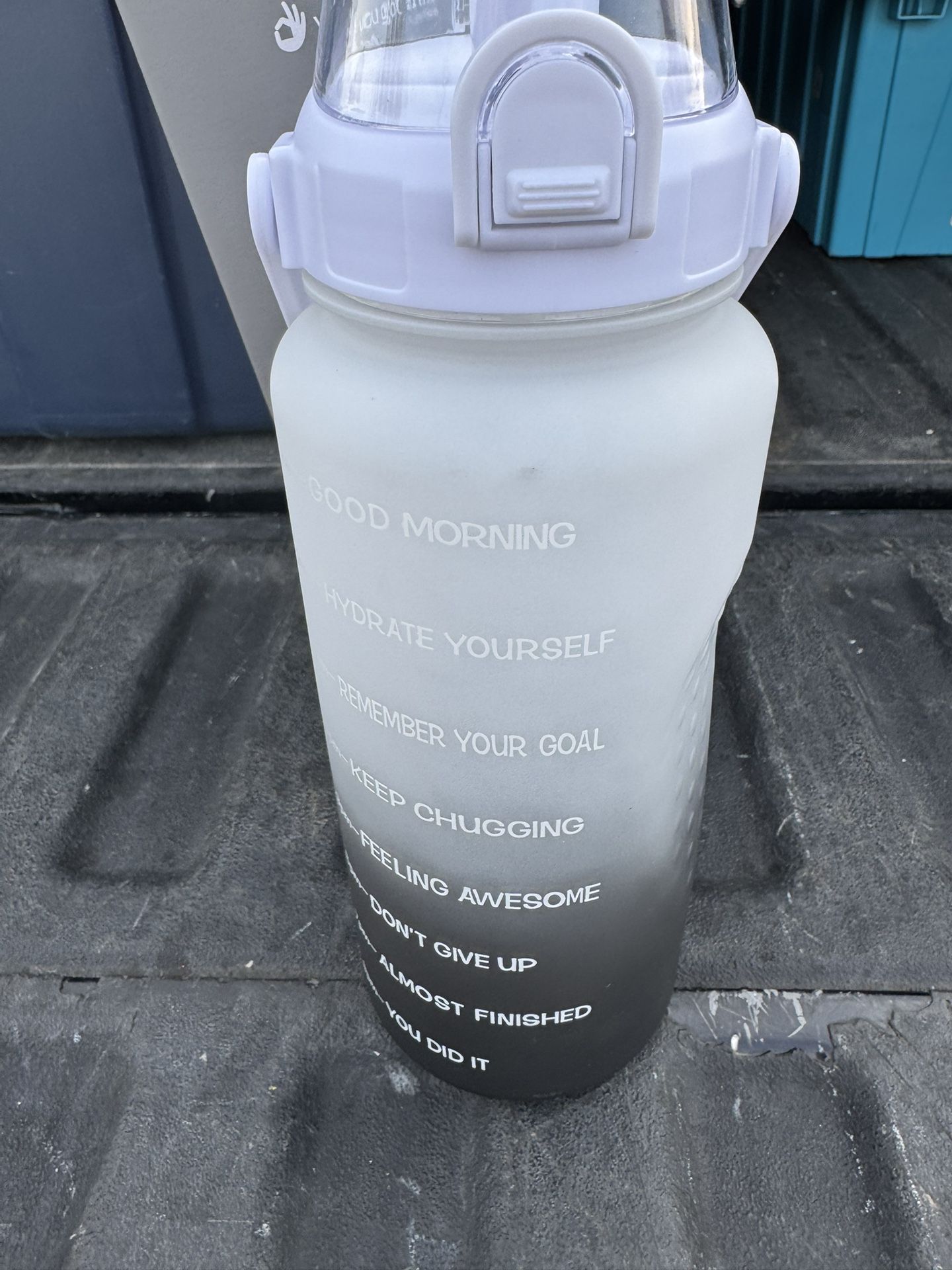 64 Ounce Plastic Water Bottle. New