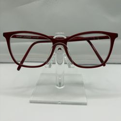 Saint Laurent Eyeglass Frames Red Cat Eye Women