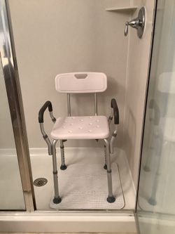 Shower Bench With Arms & Back (Used Twice) $25