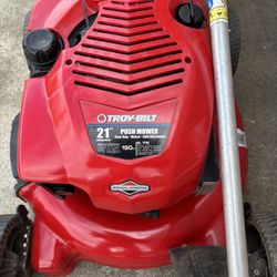 Troy Bilt Push Mower Perfectly Working Condition Tested Before Buy It 6.75hp.  190cc.   150$$ Cash 