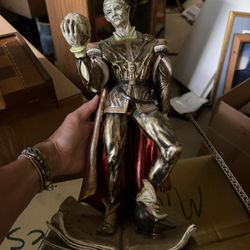 Rare Italian Capodimonte-Style Hamlet Figurine – Prof. Carron (Falco) / Azzolin Bros