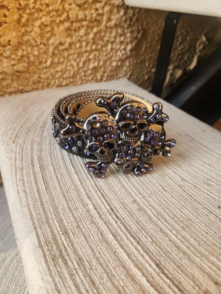 Skull Designer Belt
