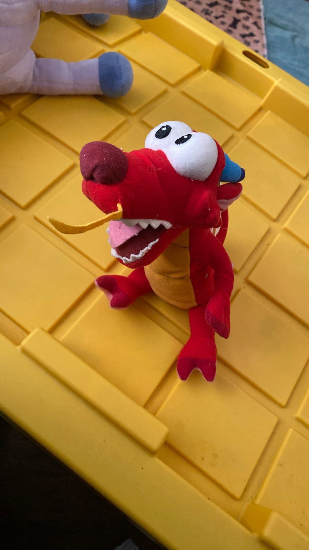 Mushu Dragon Mulan Talking Sound 8" Bean Bag Plush Toy