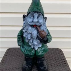 The Green Gnome Statue