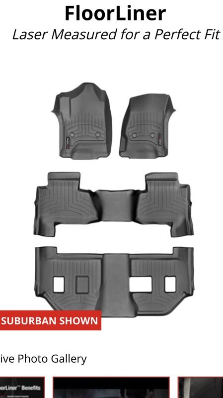 WeatherTECH Mats for 2015-2018 Suburban