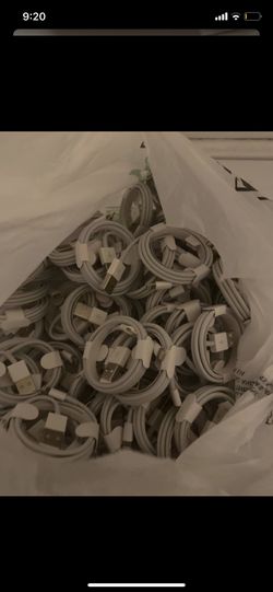 100% authentic apple chargers (just cable) box sold separately