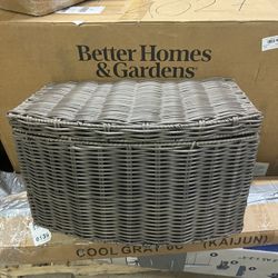 BRAND NEW - SOL HOME Curve Resin Woven Wicker Closet Organizer with Carrying Handles