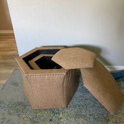 Two Ottoman With Storage  