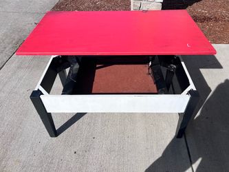 Small lift top coffee table with storage