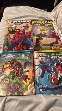 Marvel Children's Book Lot of 4 Spider-Man libros para niños