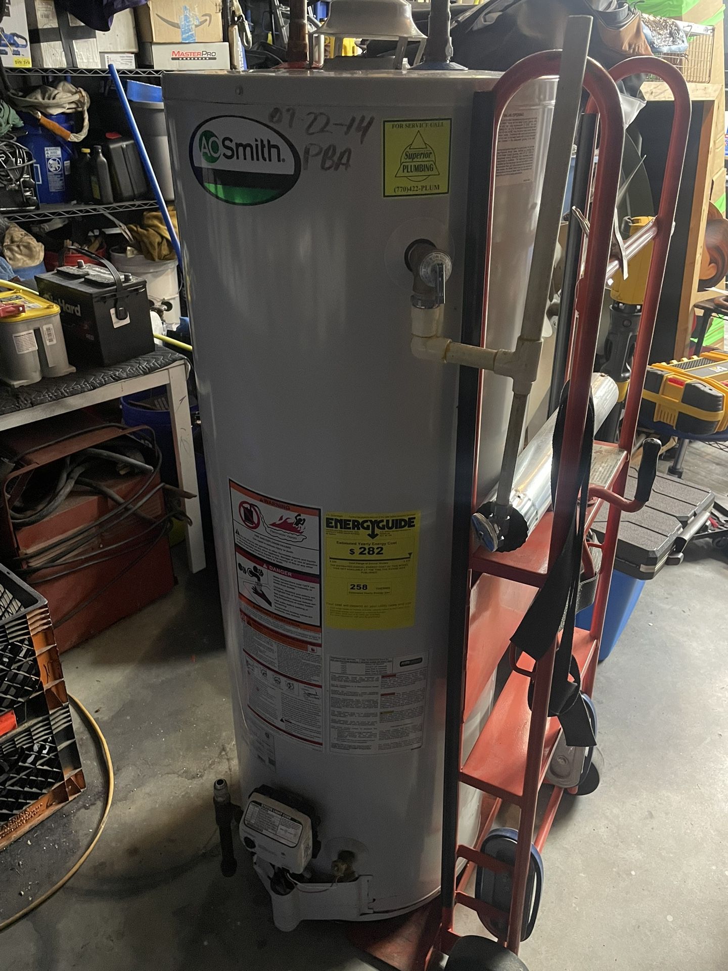AO Smith 50gal Gas Water Heater