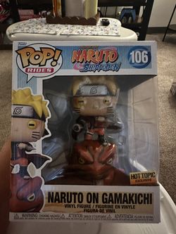 Funko Pop Naruto Shippuden Rides Naruto on Gamakichi Figure #1066 Hot Topic