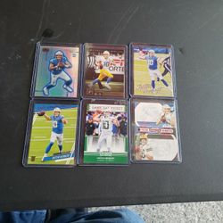 6 Card Lot Justin Herbert Rookie Cards 