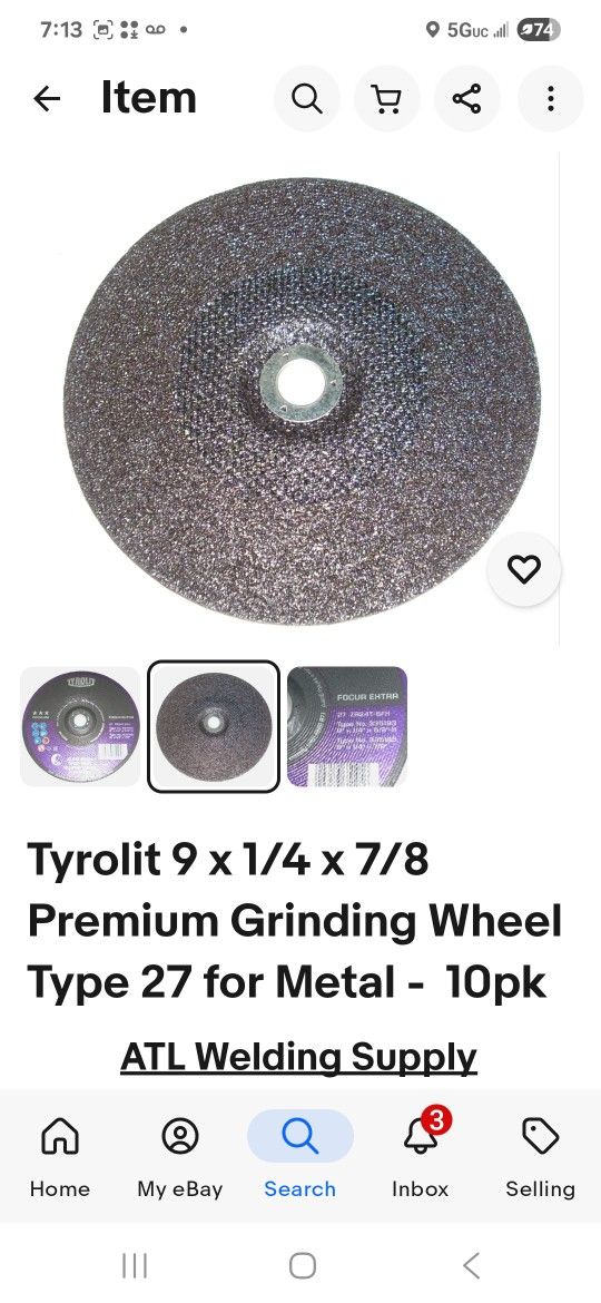 New 9" Grinding Wheels