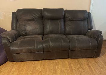 Free bonded leather sofa