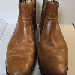 Timberland Men’s Redwood Falls Chelsea Brown Ankle Boots Size 13W A1N1K Leather