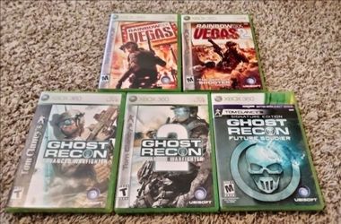 5 Tom Clancy Action game bundle (Xbox 360) for sale