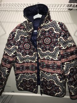Bandanna print Reversible puffer Moncler jacket