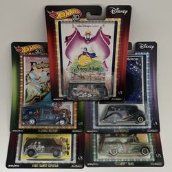 2018 Hot Wheels - DISNEY MOVIE CLASSICS - Pop Culture - Full Set of 5