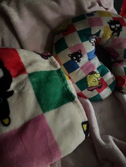 neck pillow + matching blanket