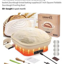 New Heating Sourdough Bread Proofing Basket- 1 Available