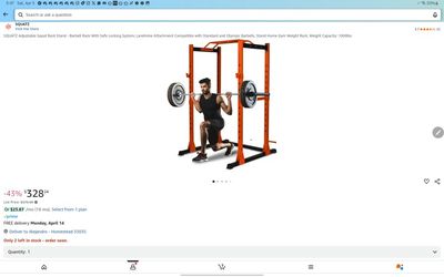 Squat Rack Cage 1000lbs Weight Limit New In Box