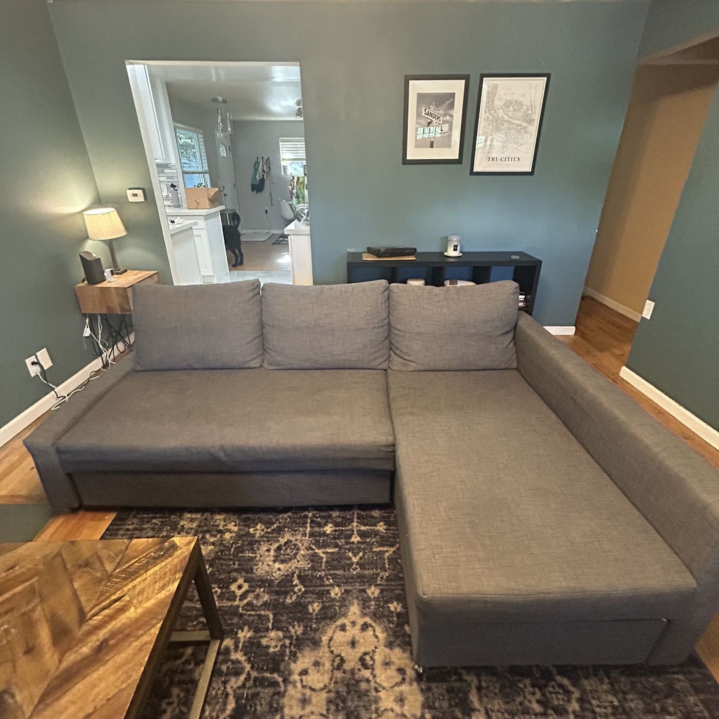 IKEA FRIHETEN Sectional Gray Couch 