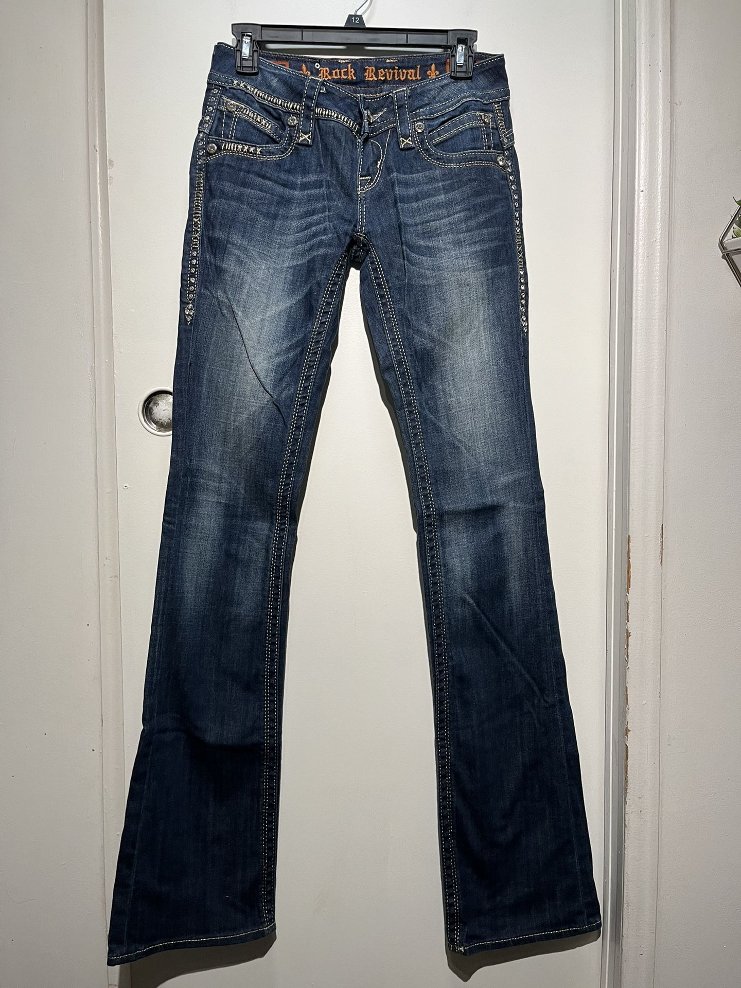 Rock Revivals Women’s Jeans Style Boots Size 26 Like New 