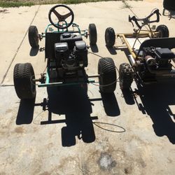 2 Go-carts- One Has 6.5 Predator Motor that Runs good, Other one has a Briggs-Stratton Motor that needs the carb cleaned. $1,000 for both, price Is fo