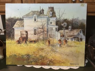 28 x 22 Canvas Picture Of Old Farmhouse