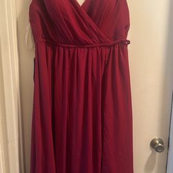 Burgundy Dress With Tags