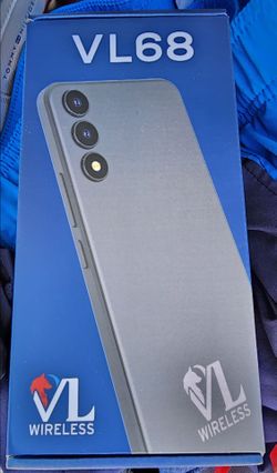 VL Wireless VL68 Smartphone with leather case  30GB data unlimited talk & text  Hotspot included
