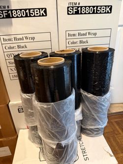 Black shrink wrap plastic wrap delivery available