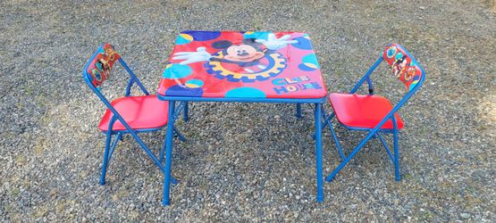 Kids Mickey Mouse Table and Chairs