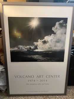 Volcano Art Center Hawaiiy Framed Print – Mauna Ulu Eruption 1974 (40th Anniversary)