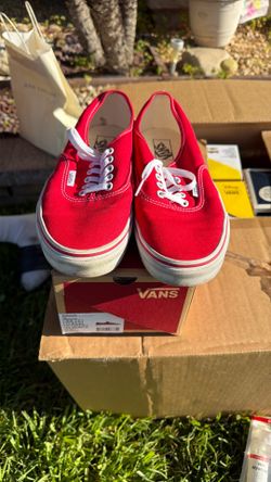 Vans Authentic Red – Size 9.5 (Great Condition)