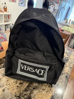 Versace Box Logo Greca Backpack