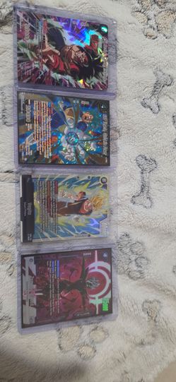 Dragon Ball Super Card Game Lot of 4 Holos