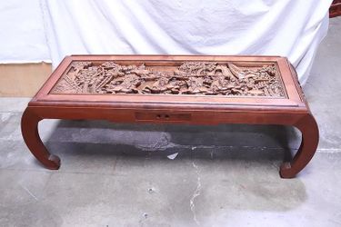 Chinese Teak Wood Coffee Table