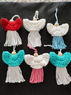 Set of Angel ornaments or be put on packages. Price for all