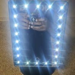 LED Lighting Desktop Makeup Vanity Mirror 6.5" x 8.5"